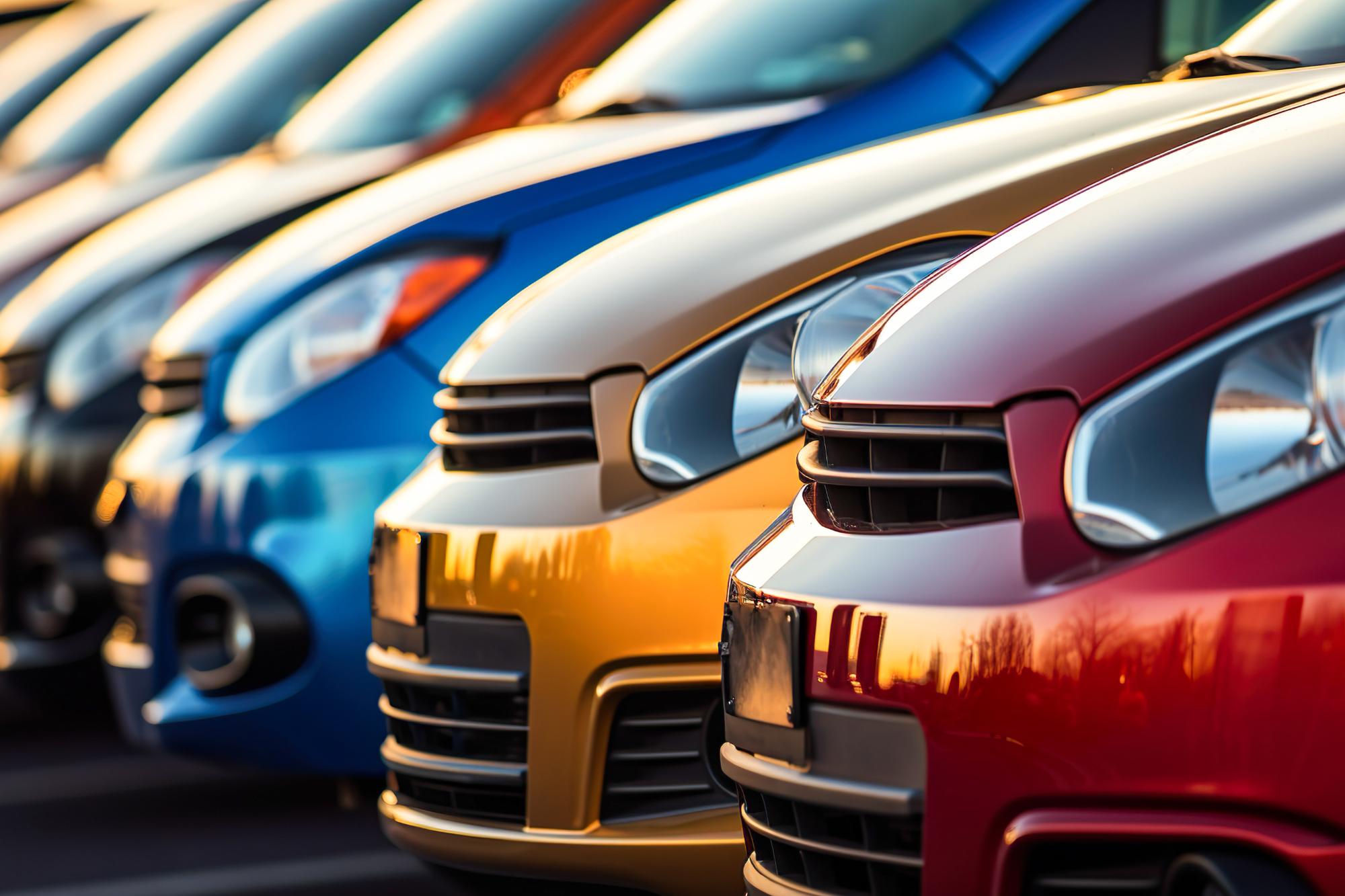 複数台の車両展示