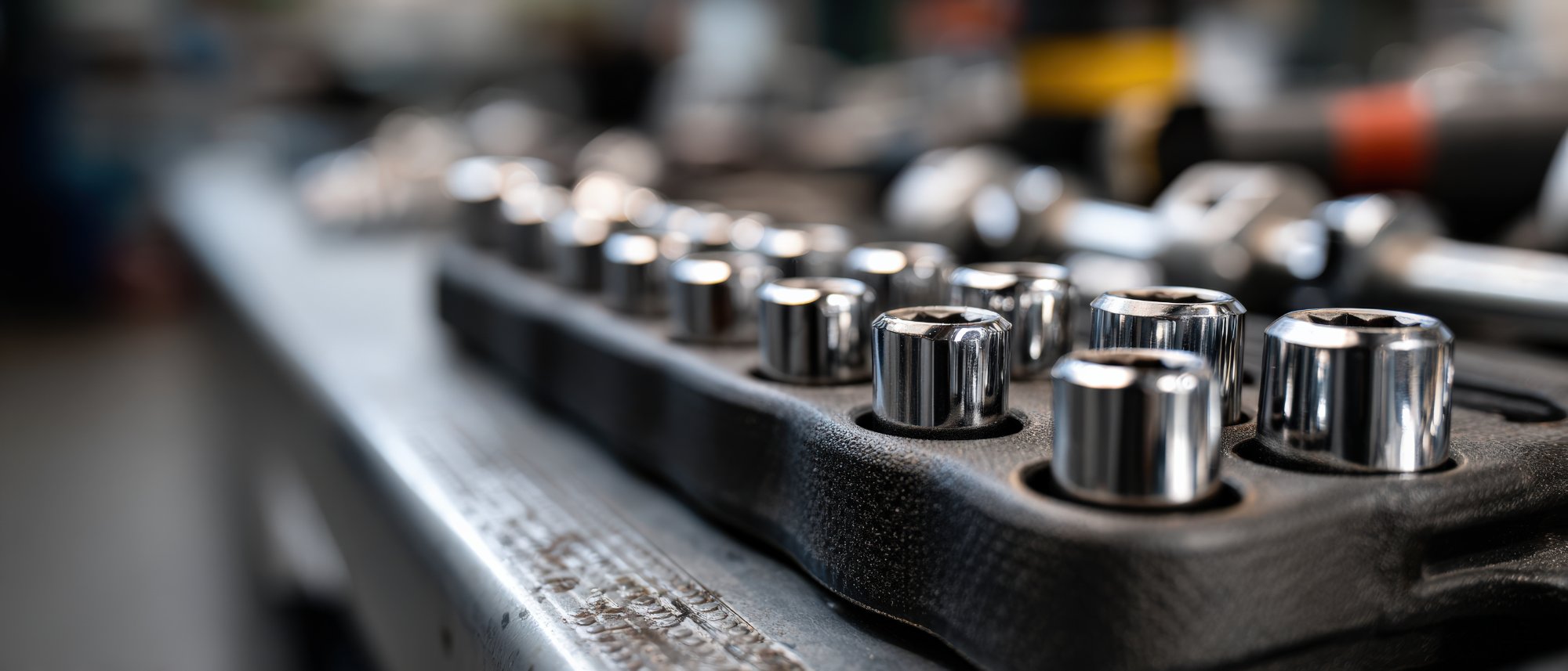 専用ケースに収納された工具