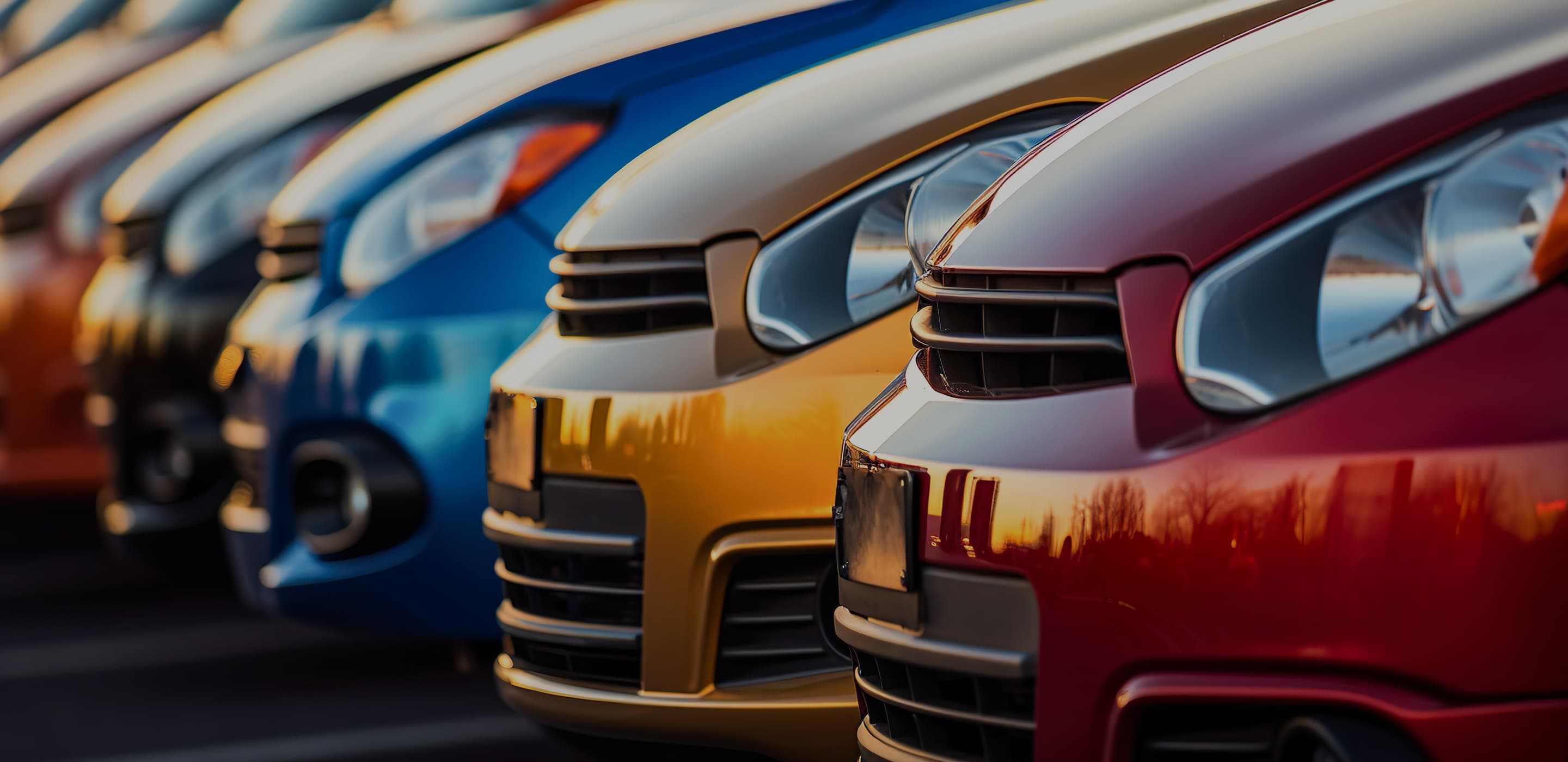 複数台の車両展示