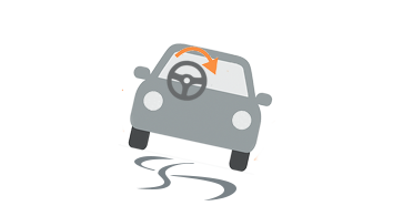 走行中にハンドルが取られる