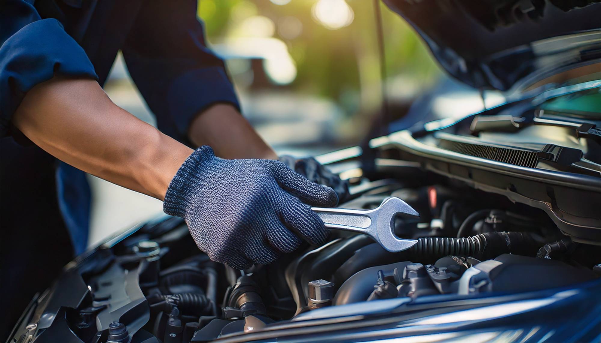 自動車整備士のメンテナンス作業