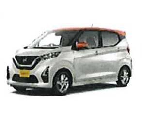 シルバーの軽自動車